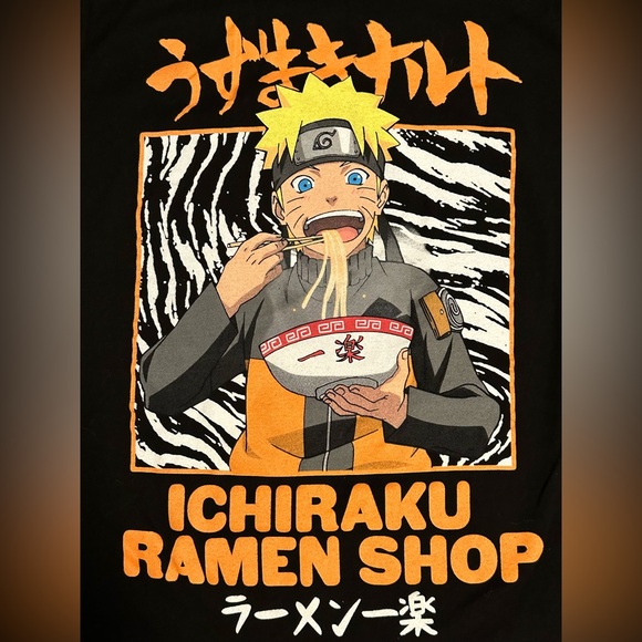 Naruto T-Shirt - Ichiraku Anime T-Shirt S Ramen Shop - Picture 4 of 4